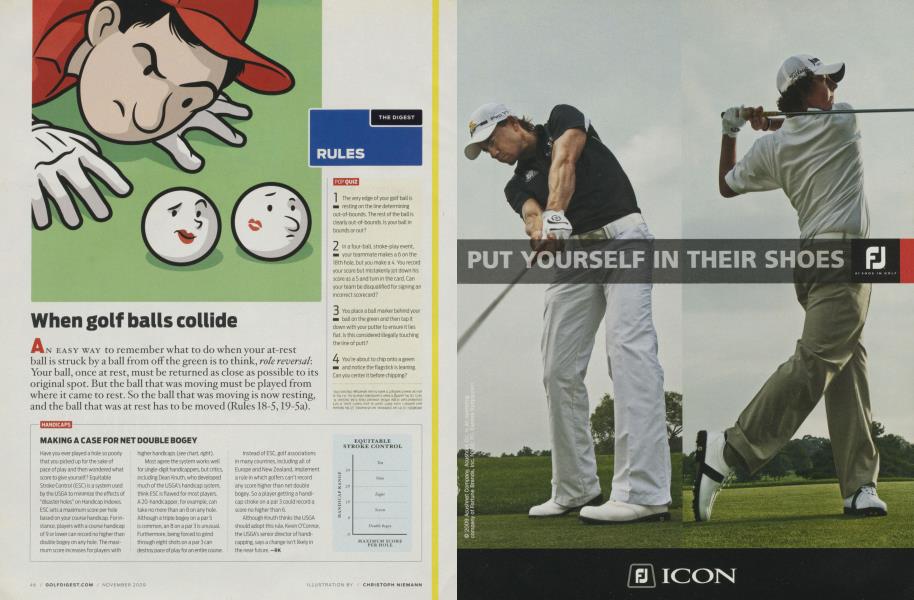 When golf balls collide