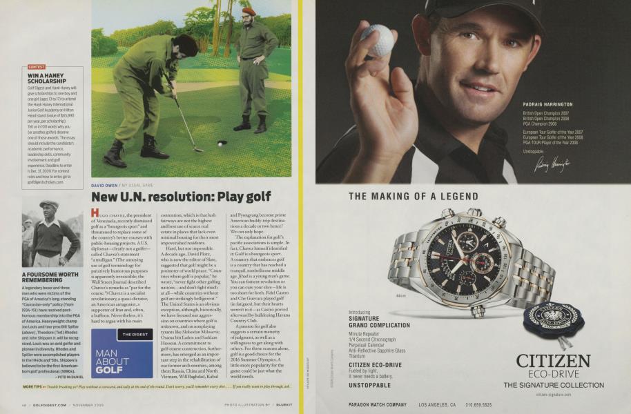 New U.N. resolution: Play golf