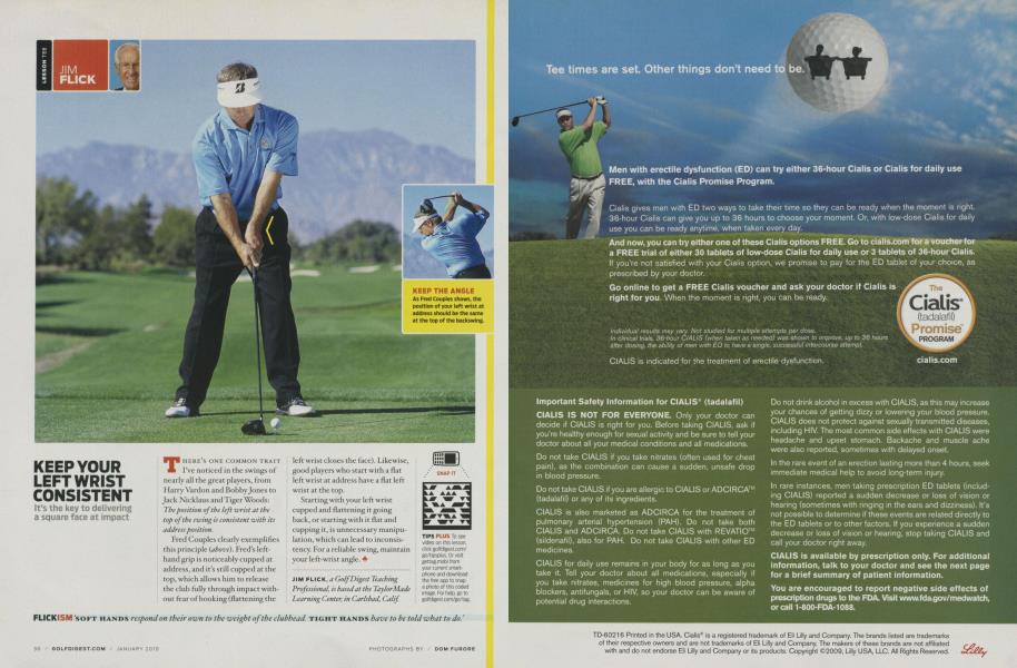 KEEP YOUR LEFT WRIST CONSISTENT