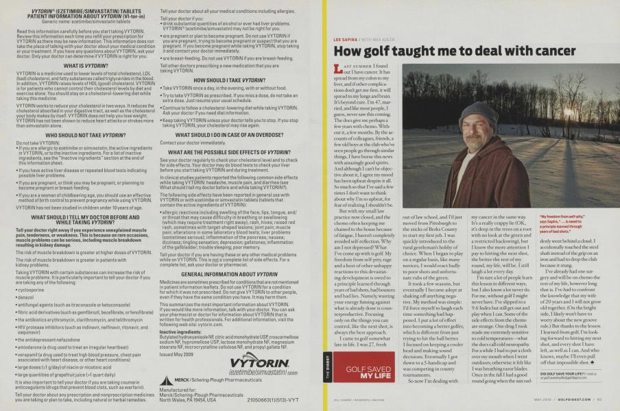 How golf taught me to deal with cancer