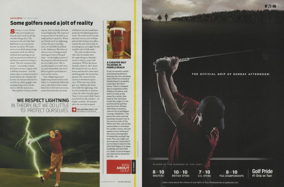 Some golfers need a jolt of reality