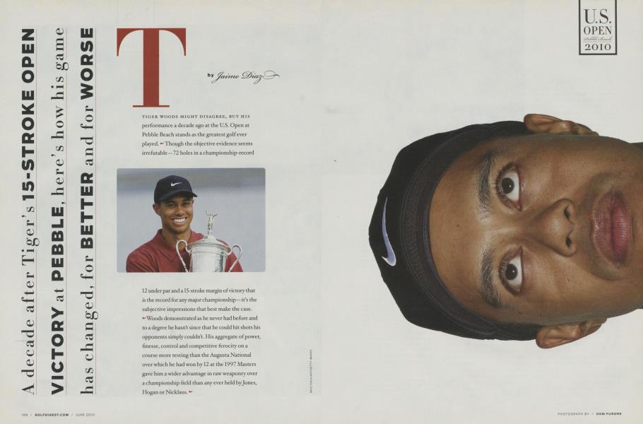 A decade after Tiger’s 15-STROKE OPEN VICTORY at PEBBLE, here’s how his game