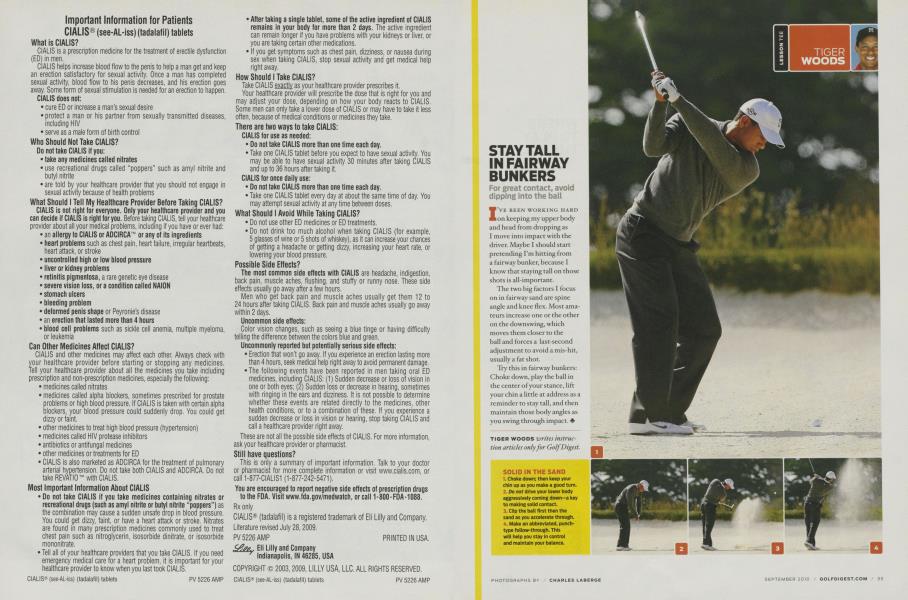 STAY TALL IN FAIRWAY BUNKERS