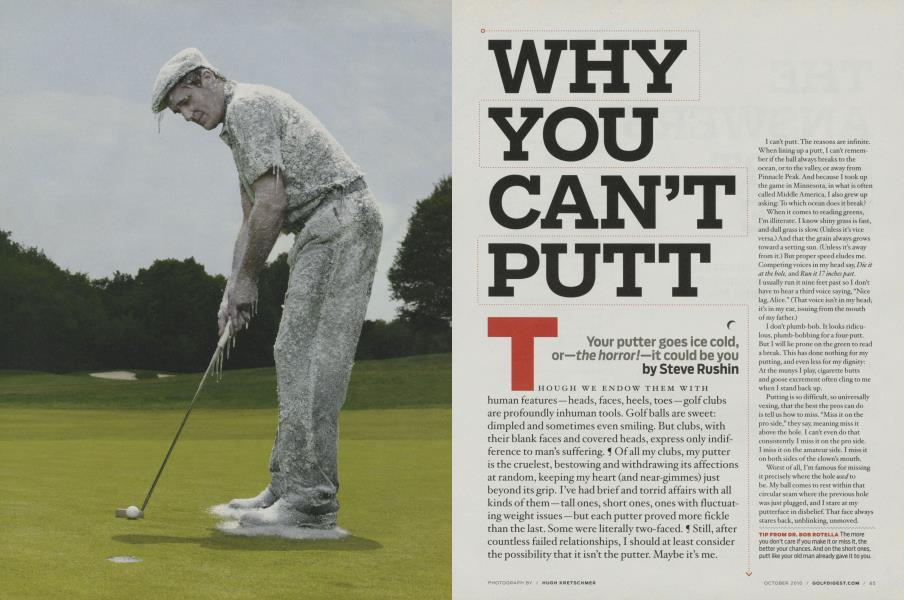 WHY YOU CAN’T PUTT