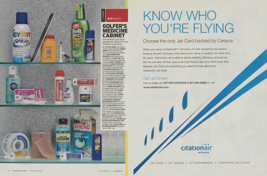 GOLFER’S MEDICINE CABINET