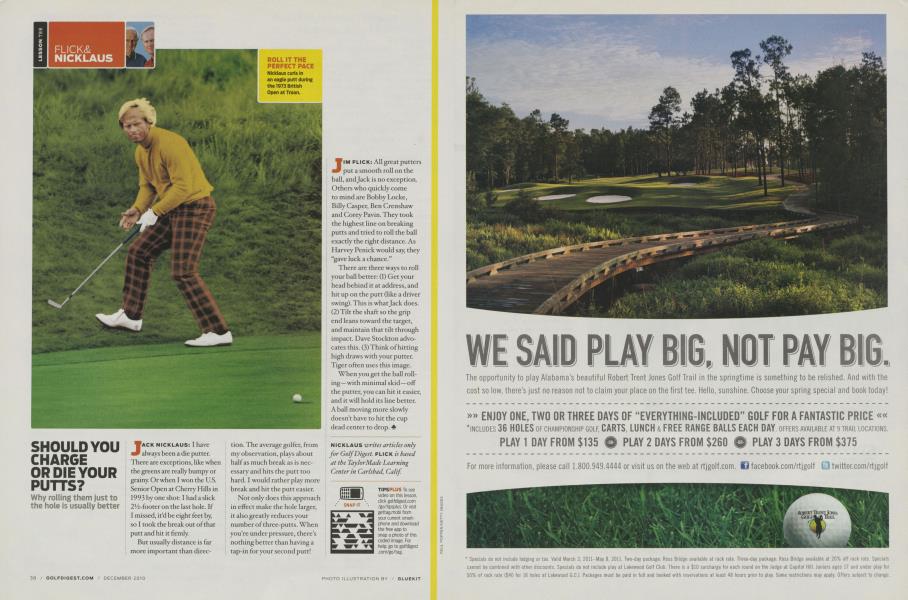 SHOULD YOU CHARGE OR DIE YOUR PUTTS?