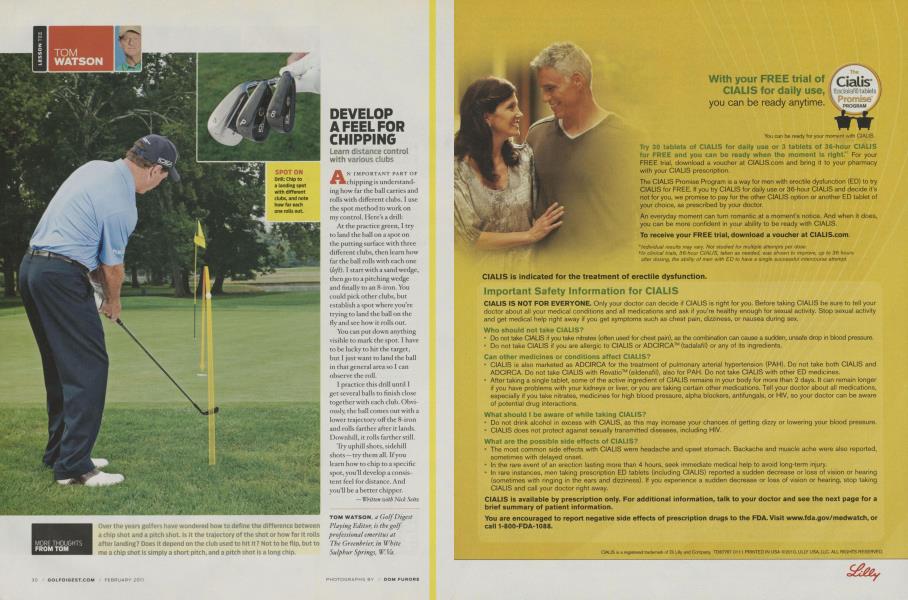 DEVELOP A FEEL FOR CHIPPING
