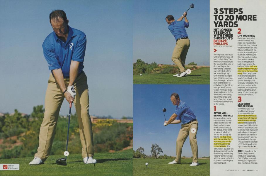 3 STEPS TO 20 MORE YARDS