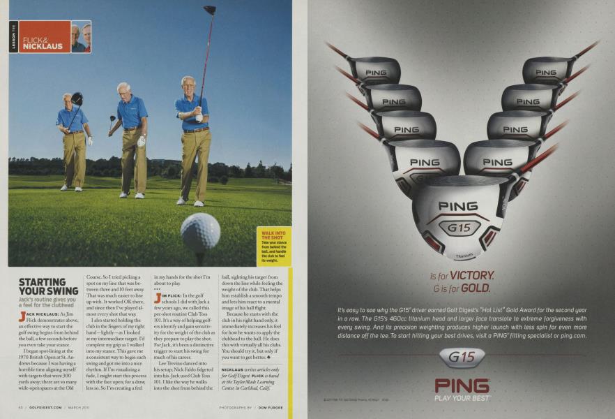 STARTING YOUR SWING