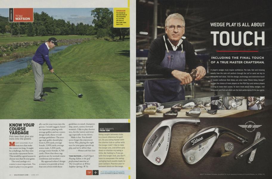 KNOW YOUR COURSE YARDAGE