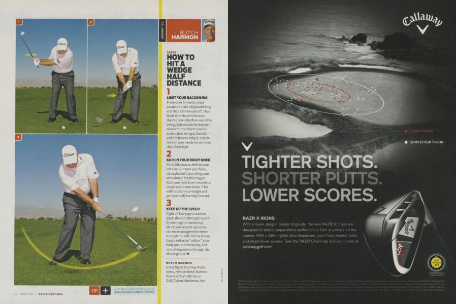 HOW TO HIT A WEDGE HALF DISTANCE