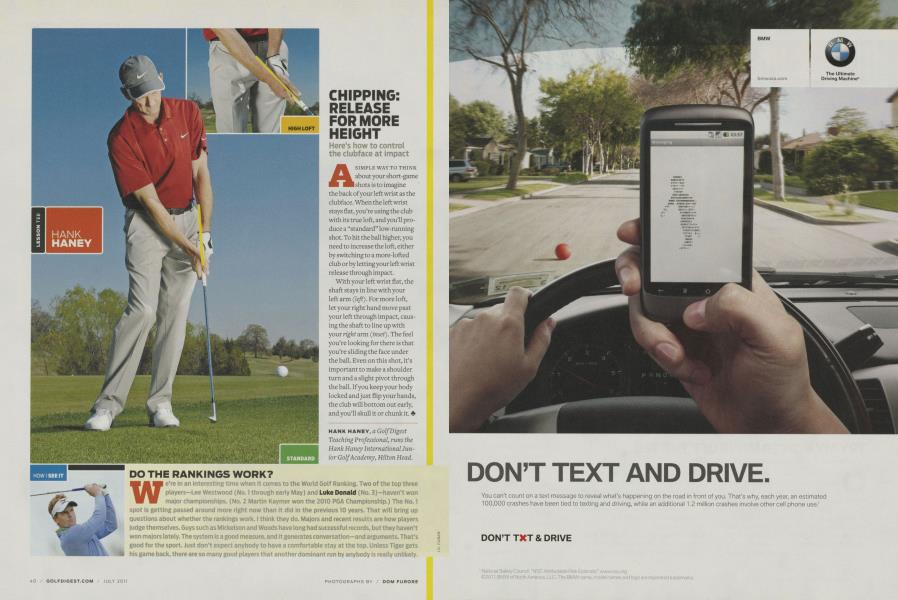 CHIPPING: RELEASE FOR MORE HEIGHT