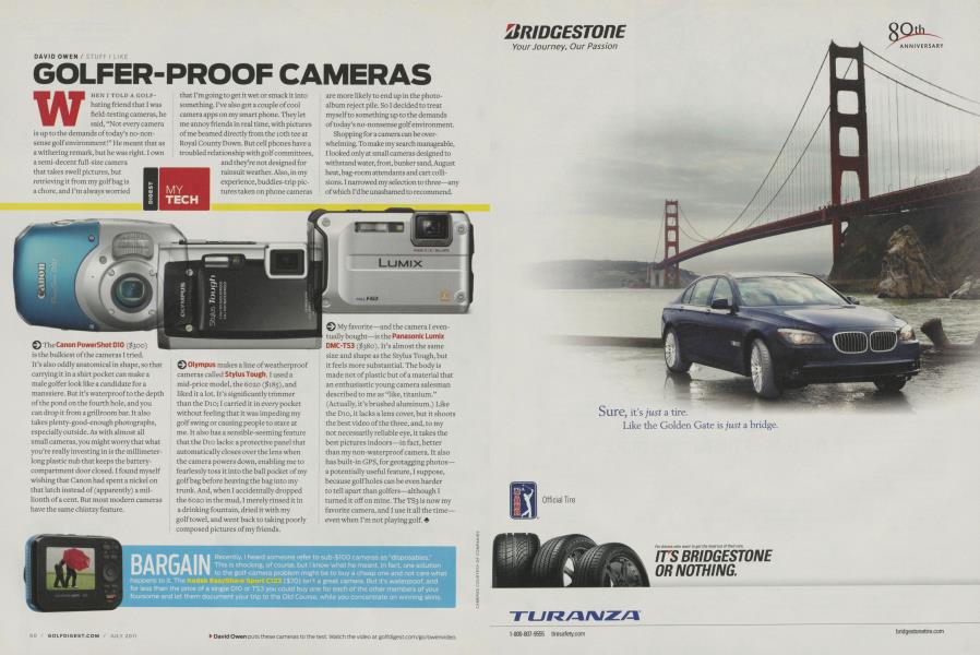 GOLFER-PROOF CAMERAS