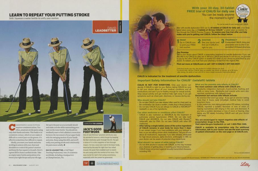 LEARN TO REPEAT YOUR PUTTING STROKE