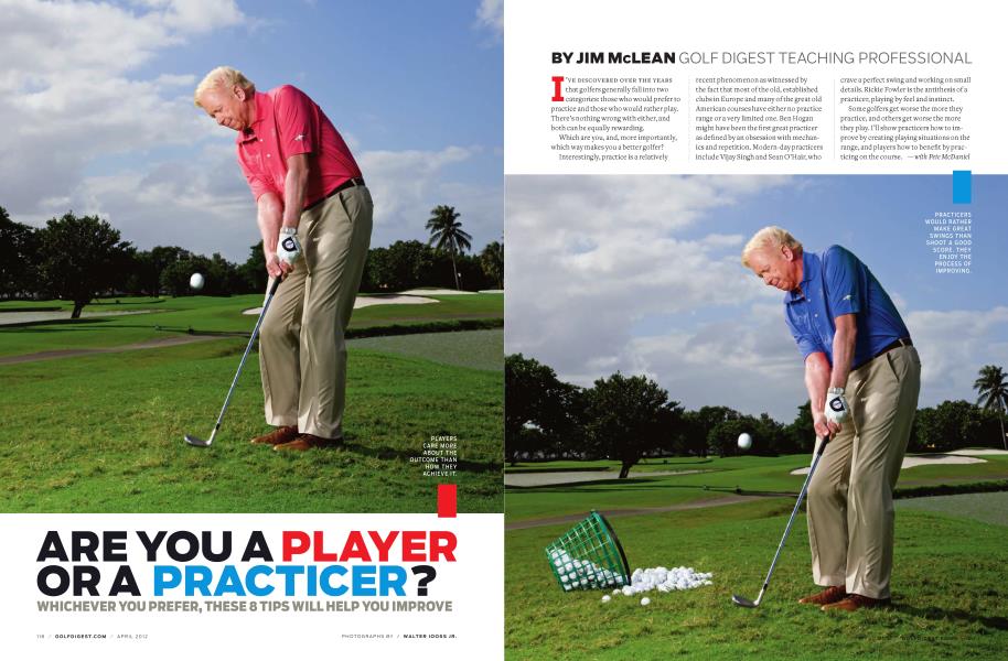 ARE YOU A PLAYER OR A PRACTICER?