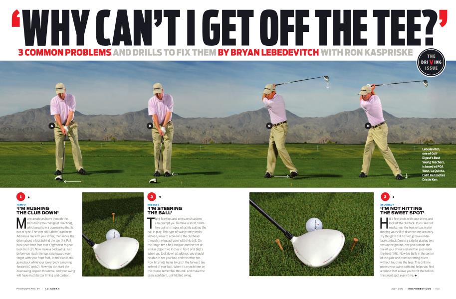 'WHY CAN'T I GET OFF THE TEE?'