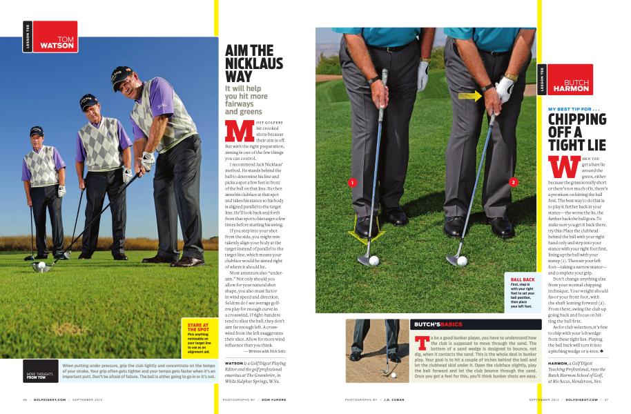 MY BEST TIP FOR . . . CHIPPING OFF A TIGHT LIE