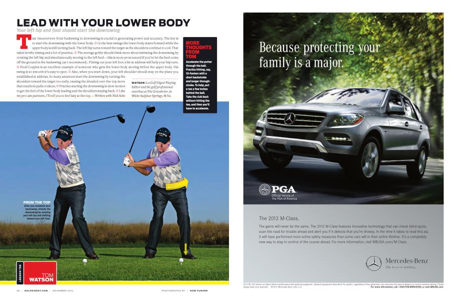 LEAD WITH YOUR LOWER BODY