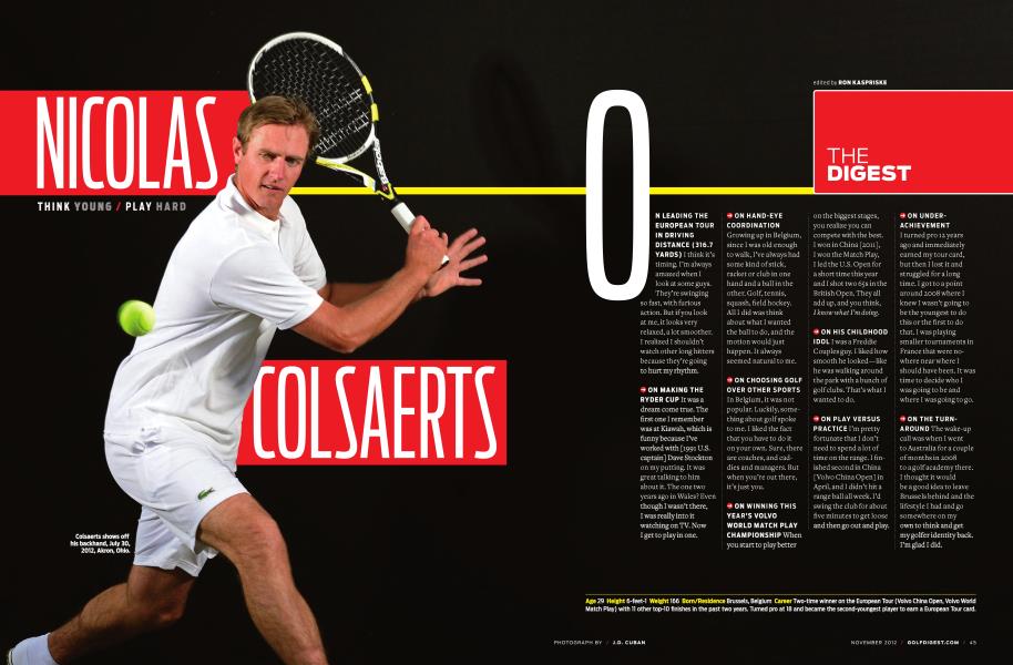 NICOLAS COLSAERTS THINK YOUNG / PLAY HARD