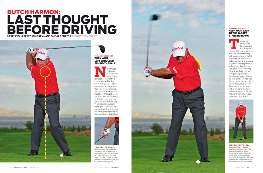 BUTCH HARMON: LAST THOUGHT BEFORE DRIVING