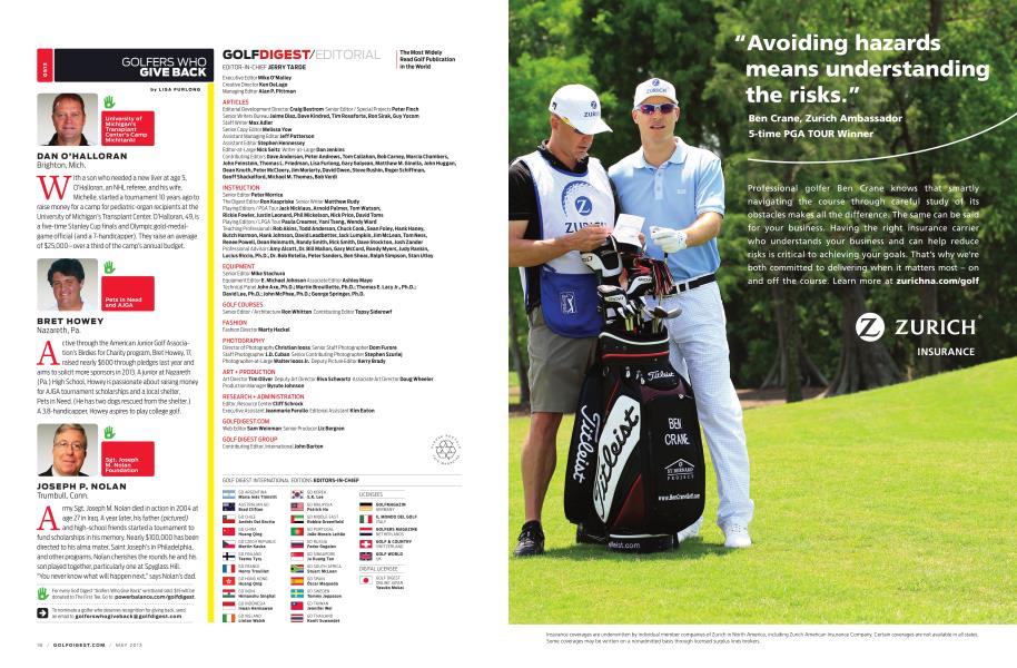 GOLFERS WHO GIVE BACK