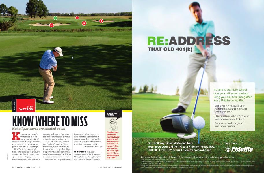 TOM WATSON: KNOW WHERE TO MISS