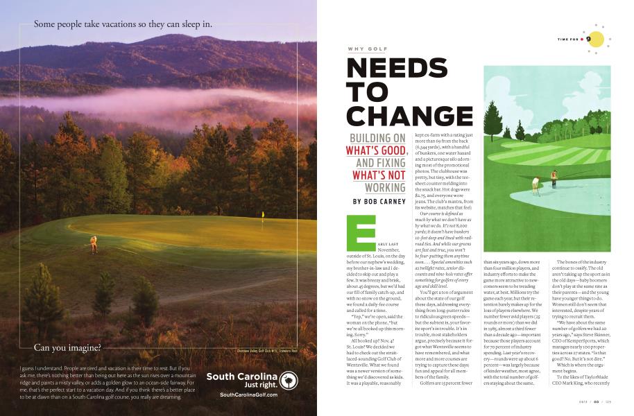 WHY GOLF NEEDS TO CHANGE