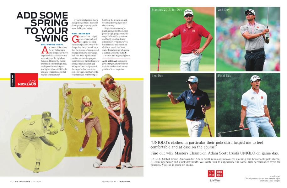 ADD SOME SPRING TO YOUR SWING
