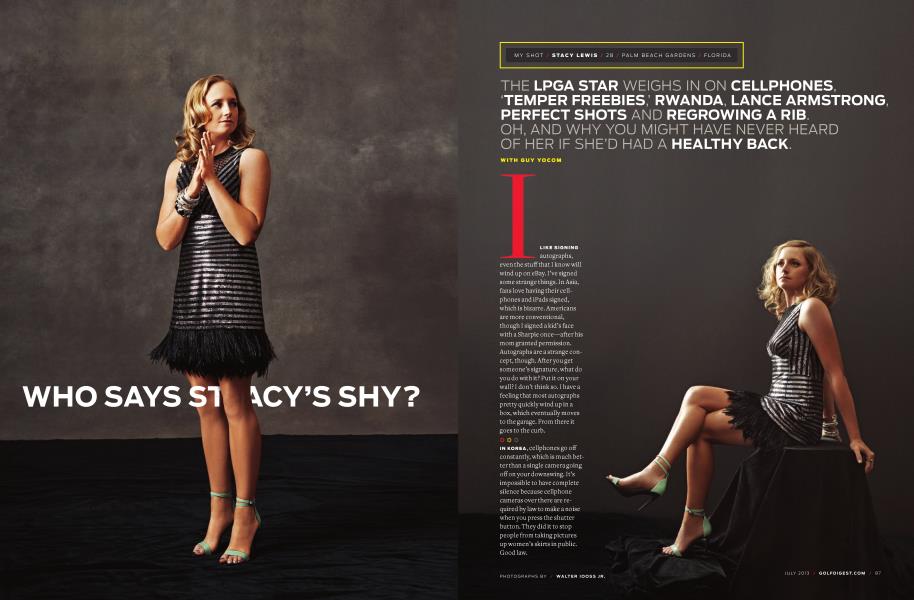 WHO SAYS STACY’S SHY?