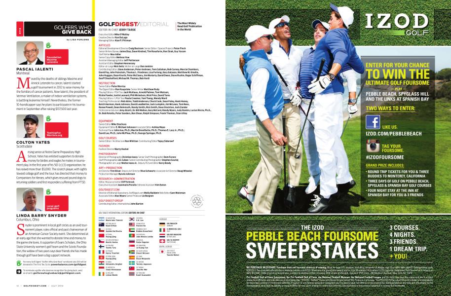 GOLFERS WHO GIVE BACK