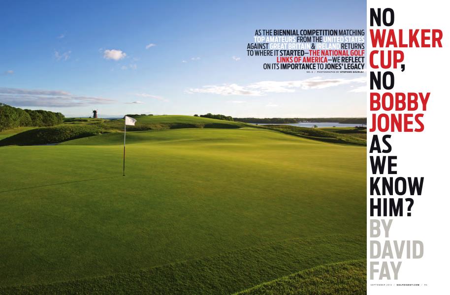 NO WALKER CUP, NO BOBBY JONES AS WE KNOW HIM?