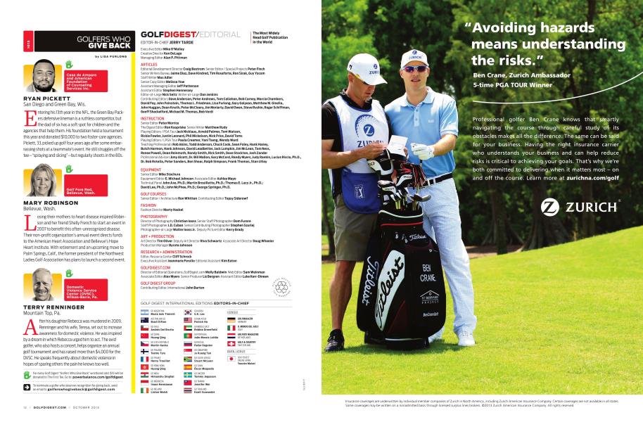 GOLFERS WHO GIVE BACK