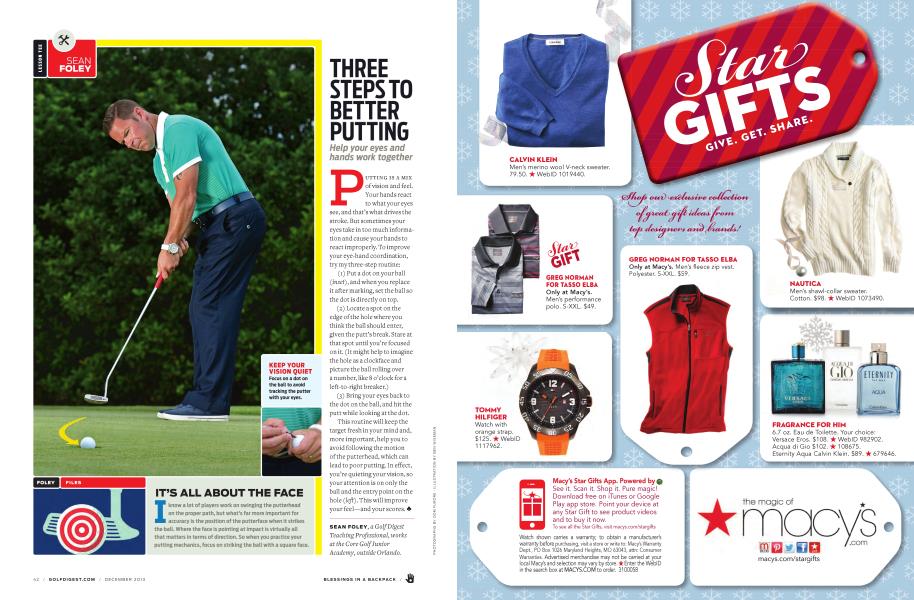 THREE STEPS TO BETTER PUTTING