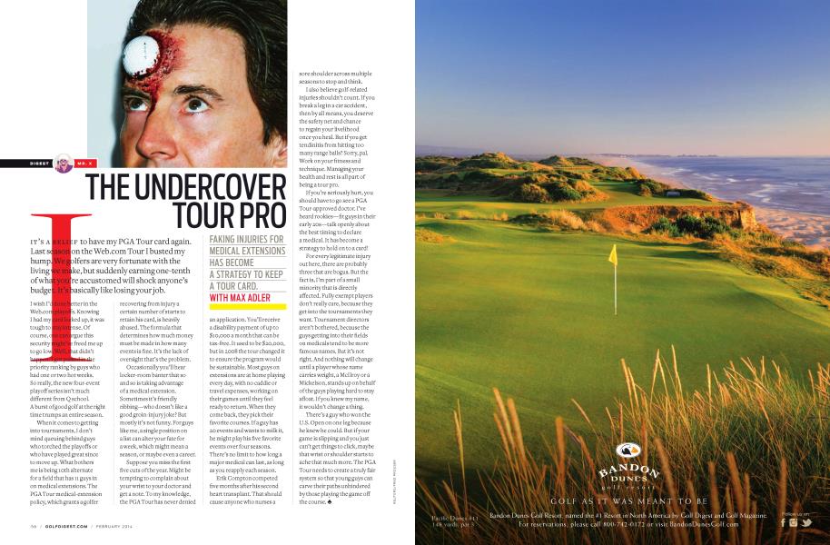 THE UNDERCOVER TOUR PRO