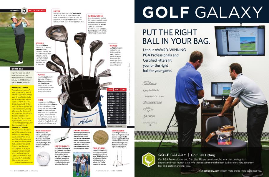 WHAT’S IN MY BAG Golf Digest MAY 2014