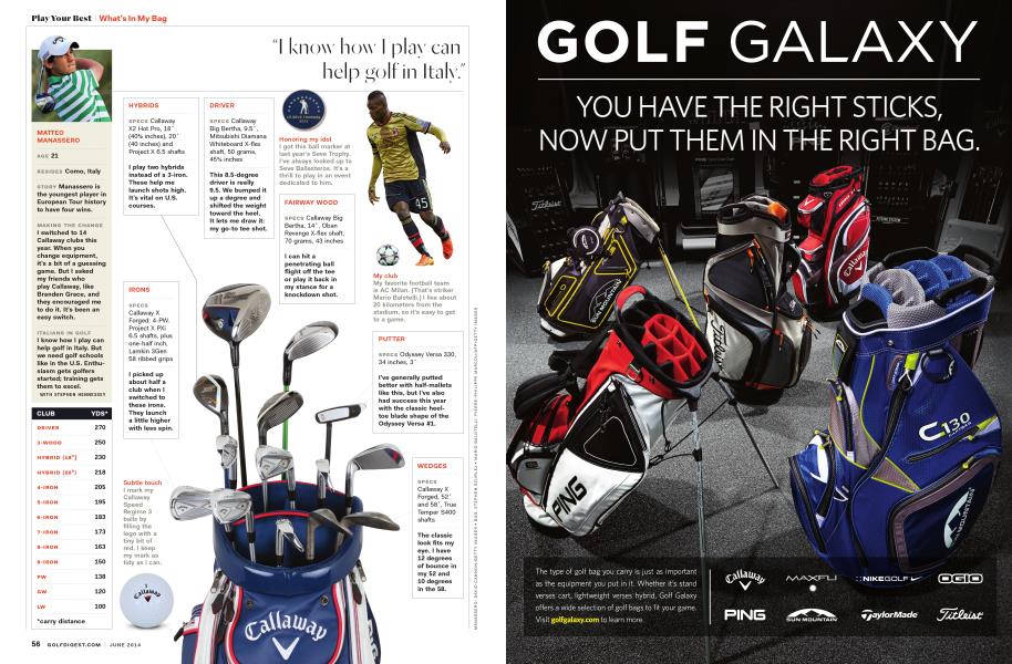 What’s In My Bag Golf Digest JUNE 2014