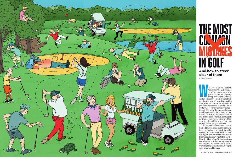 THE MOST COMMON MISTAKES IN GOLF