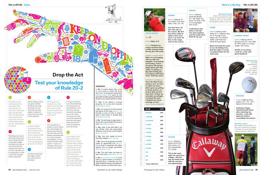 What’s in My Bag Golf Digest JANUARY 2016