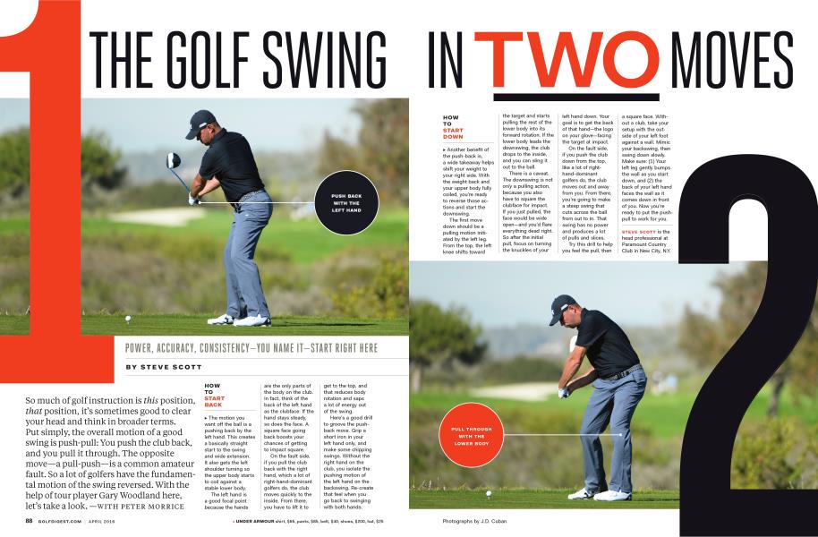 THE GOLF SWING IN TWO MOVES