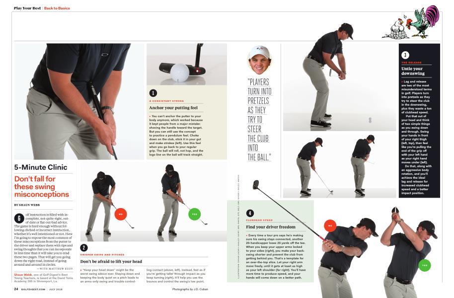 5-Minute Clinic | Golf Digest | JULY 2016