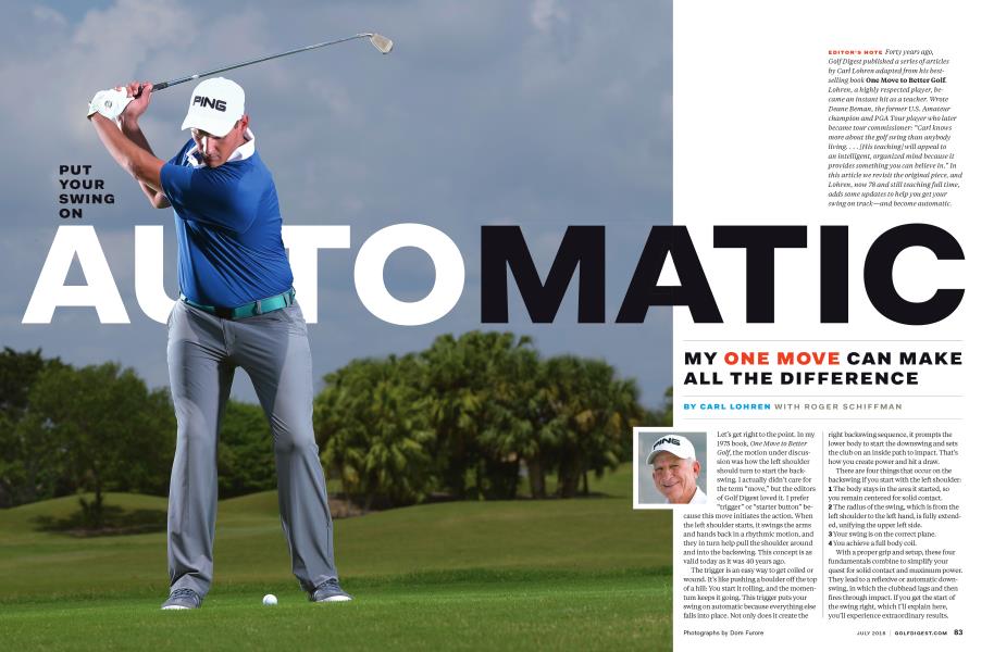 PUT YOUR SWING ON AUTOMATIC