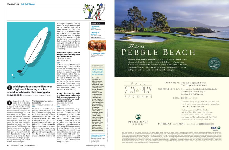 Ask Golf Digest