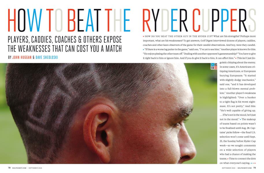 HOW TO BEAT THE RYDER CUPPERS