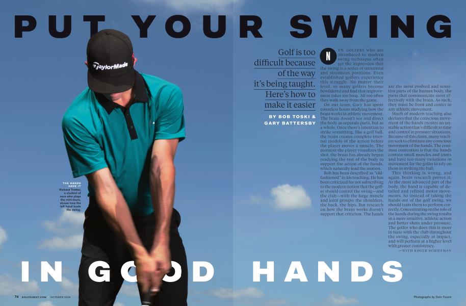 PUT YOUR SWING IN GOOD HANDS