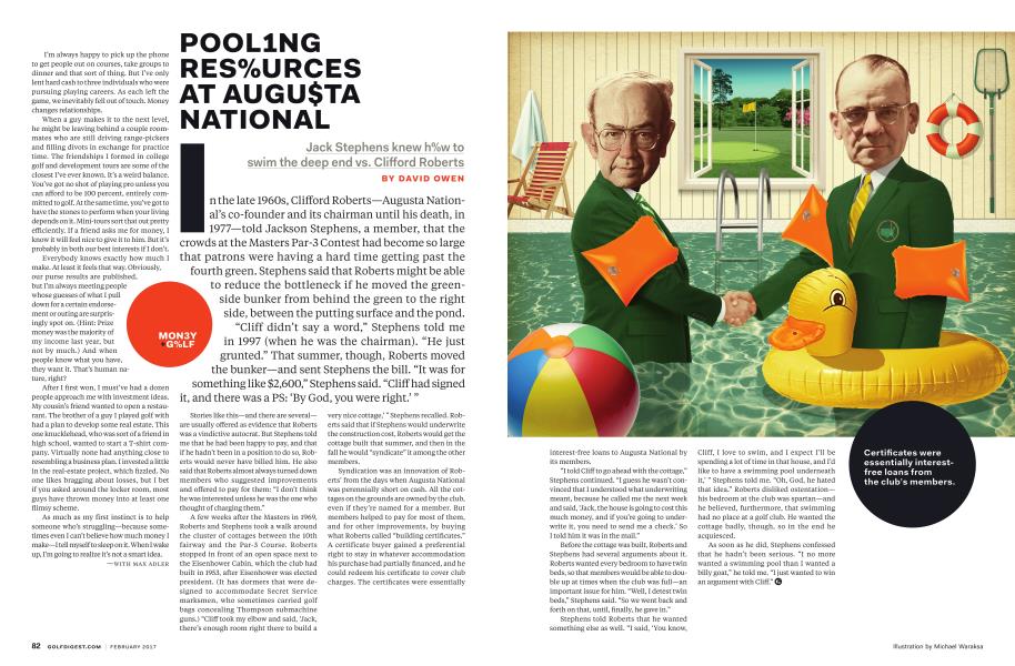 POOLING RESOURCES AT AUGUSTA NATIONAL