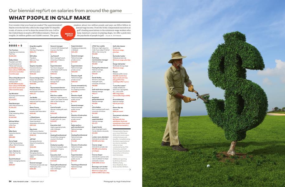 WHAT PE0PLE IN GOLF MAKE