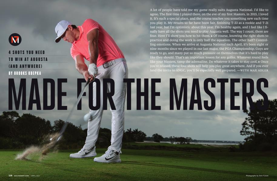 MADE FOR THE MASTERS