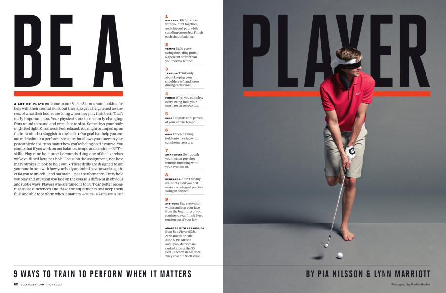 BE A PLAYER
