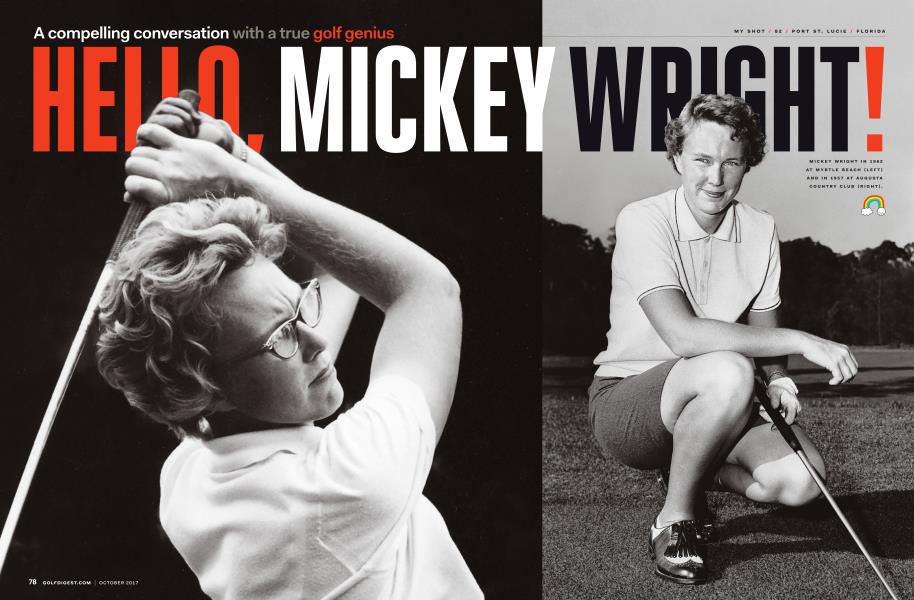 HELLO, MICKEY WRIGHT!