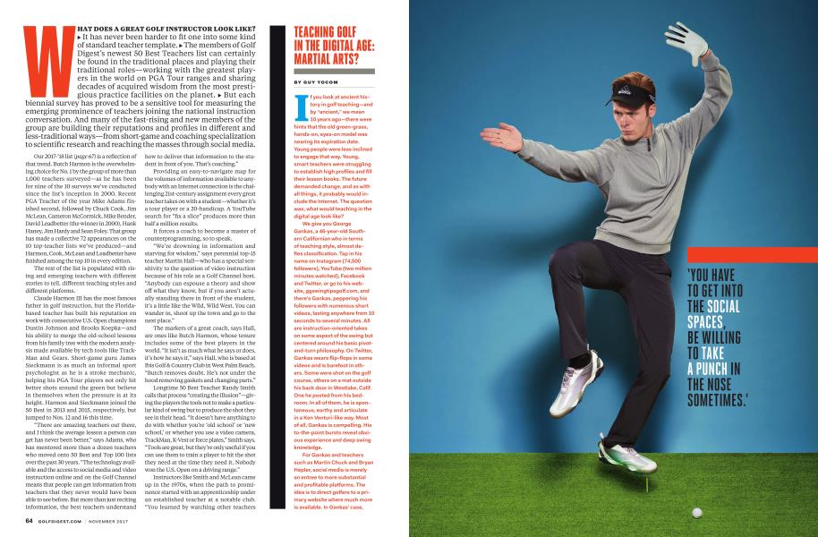 TEACHING GOLF IN THE DIGITAL AGE: MARTIAL ARTS?